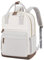 LOVEVOOK Travel Work Backpack Womens, 15.6 Inch Laptop Rucksack for Teacher Nurse, Waterproof School Bag for Girls, Anti Theft Ladies Computer Back Pack for College Uni Office Business, Beige
