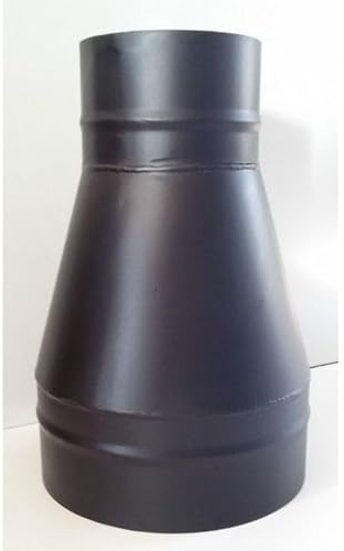 Reducción/aumento de la chimenea negra – Línea Leña (Ø 120 F para tubo negro/100 F para tubo negro/inoxidable)