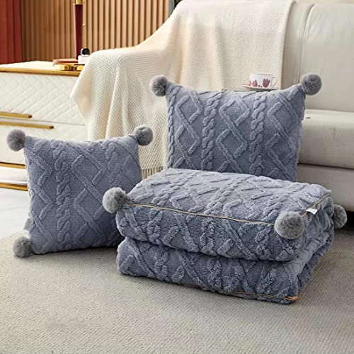 Reisekissen-Decken-Set, 2-in-1, Kissen und Decke für Flugzeuge, Schule, Camping, Übernachtungen, 100 x 150 cm