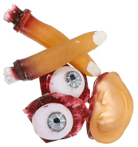 HEMOTON 4 Stück Halloween-orgelrequisiten Halloween-bälle Halloween-stirnbänder Für Frauen Kettensäge Halloween-Party- Augapfel Halloween- Körperteile Halloween Plastik