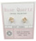 Boucles d'Oreilles Quartz Rose, Collection Cristal Chakra Cœur, Plaqué Or, Pierre Naturelle