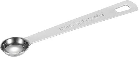 PATIKIL 1pcs 1.25ml Tablespoon Measuring Spoon, 1/4 Tbsp Measuring Spoon Stainless Steel Individual Measure Scooper Only for Ground Coffee Loose Tea Powder