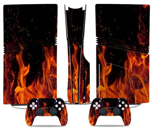 pour PS5 Pro Skin Disc Edition & pour PS5 Pro Skin Digital Edition Console Et Contrôleur Vinyl Cover Skins Wraps Scratch Resistant Compatible 79488 sans Mousse sans Bulles(Digital Edition)