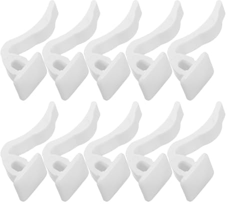 Besportble 10Pcs Radiator Clips Plastic Hose Mounting Fan Shroud Retaining Clamp Support Cover Installation Accessories for Central Heating Radiator Grill White