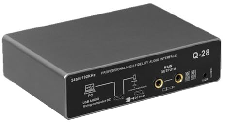 Kompakt Gestaltete USB Musikschnittstellen Für Die Mobile Aufnahme Von Podcasts. 48-V Netzteil. Metallkonstruktion. USB Mikrofon Soundkarte Aus Metall