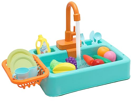 AWJUWHBJ Giocattolo da Cucina Lavandino Lavastoviglie Gioco con Acqua Corrente Lavastoviglie Giocattolo Casa dei Ruoli Giocattolo da Cucina Lavandino con Acqua Corrente