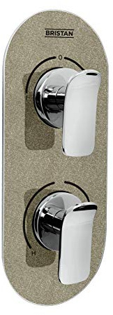 Bristan malp shcdiv CS Metallix Alp verdeckter Dual Control Ventil und Umschalter Champagner Shimmer, chrom/champagner