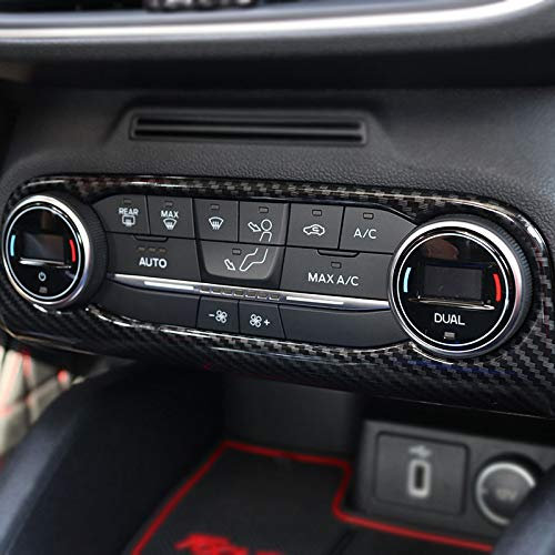 für Focus MK4 2019-2021 Stufenheck/Turnier Kohlefaserfarbe Interieur Mittelkonsole A/C Taste Dekor 1 Stück ABS Kunststoff