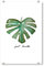 artboxONE Acrylglasbild 150x100 cm Typografie Monstera - just Breathe - Bild Monstera fensterblatt handlettering