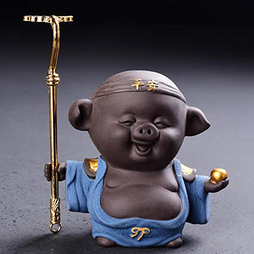 Teezeremonie Zubehör Zisha Schwein Tee Haustier Ornamente können Schweine acht Ring Baldachin Marschall Tee Spiel Tee-Set Tee Tischdekoration Tee Kunst-Pig Boy Safe mit Spike Harrow-Caisha Pottery Te