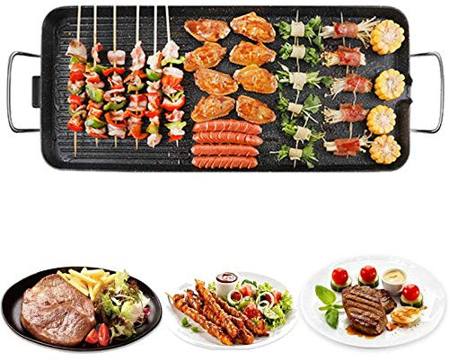 1500W Electric Indoor Teppanyaki Grills, Large Health Table Top Grill, Versatile Griddle Hot Plate Multifunctional Family Gathering Dinner Party Indoor or Outdoor Barbecue