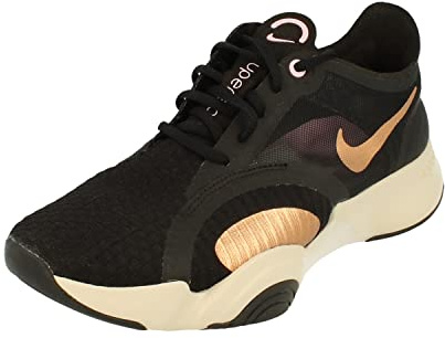 NIKE SuperRep Go Womens Running Trainers CJ0860 Sneakers Shoes (UK 5 US 7.5 EU 38.5, White Black Metallic Copper 186)