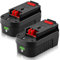 【Lithium-ion】2Pack DSANKE HPB18 18V 6.0Ah Lithium-ion Battery Replacement for Black and Decker 18Volt Battery for 244760-00 HPB18 Battery A1718 A18 A18E HPB18-OPE Firestorm FS180BX FS18BX FS18FL FSB18
