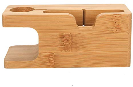 Bambus Ladestation Holz Docking Stations Ladestation Zubehör Docking Holder mehrere Geräte Organizer für Handys, Tablets, Büros, Desktop Halterungen & Ständer