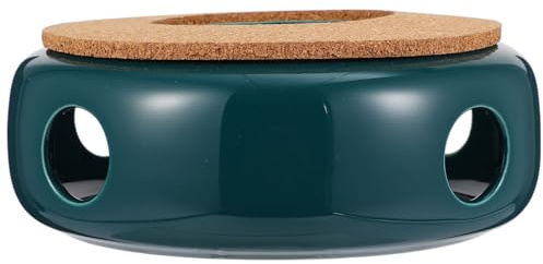 Cabilock Splonary Stövchen für,Stövchen Porzellan Hohl Geschnitztes Design, Wärmer aus Keramik Teewärmer Geeignet zum Erhitzen von Tee und Kaffee