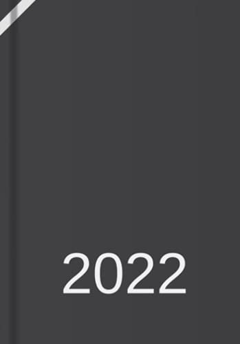 Tagesplaner 2022 DIN A5, Planer, Kalender und Tagebuch, 1 Tag - 1 Seite: Tageskalender 22 für 365 Tage, Platz für Termine, Todos, usw., für Freizeit und Business (schwarz)