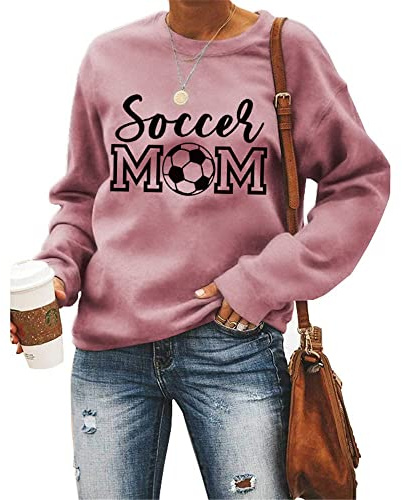 Damen Sport Kpop Sweatshirts Fußball Mutter Tag Fußball Hoodie Tops Weiblich Harajuku Langarmshirts Mantel