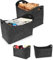 LZQ XXL Filztasche Kaminholzkorb mit Verstärkter Griff, Holzkorb für Kaminholz aus Filz, Filztaschen Shopper Extra Dicker für Einkauf, Kaminholz, Zeitung, Brennholz (4 Stück Dunkelgrau)
