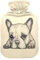 Hot Water Bottle, 2L Large Hot Water Bottles with Cover, Leak Proof Best for Winter Sports Outdoors Relief from Back, Neck and Leg Cold Muscle Pain and Cramps (Cute French Dog Bulldog)