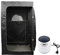 MINGYI Sauna à Vapeur Portable et Pliable 1 000W avec Cabine de Vapeur, Générateur de Vapeur 2,5 Liter et Télécommande, 100×80×170 cm (Noir)