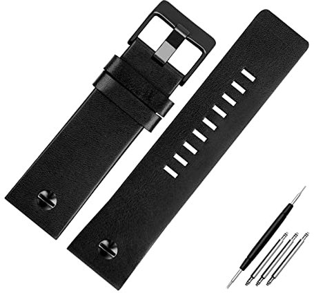 Echtes Lederarmband 22 24 26 27 28 30mm Uhrenarmband für Herrenuhr Ersatzarmband, 32mm