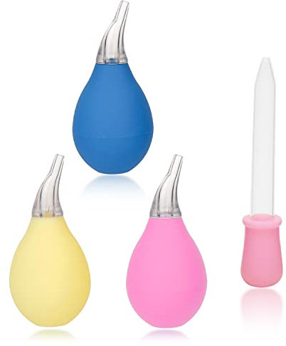 silicone forniture di sicurezza per bambini, riutilizzabili (rosa + giallo + blu), con 1 mangiatoia tipo contagocce