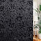 LEMON CLOUD Película Opaca esmerilada para Ventana, película de Vidrio Opaca de privacidad para día y Noche, sin Pegamento, adherencia estática, protección UV, Control de Calor, tulipán Negro Oscuro