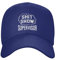 FJAUOQ Shit Show Supervisor Hat Herren Baseball Cap Graphic Hüte, blau, One size