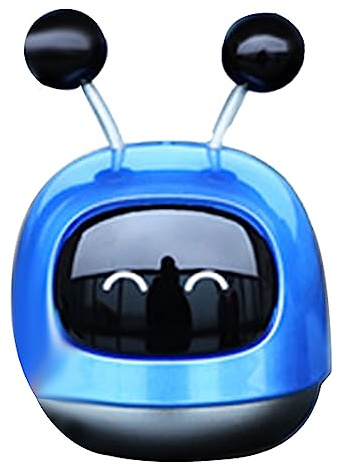 Auto Aroma Diffusor Kreative Roboter Stil Air Vent Parfüm Ornament Solide Parfüm Langlebige Inteior Zubehör (Blau)