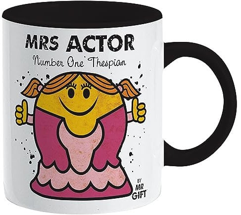Kapow Gifts Mrs Actor Mug - Gift for Actress Thespian Am Dram Fan, Ceramic, 250ml