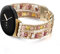 CHARMINGO Bracelet de perles bohème compatible avec Google Pixel Watch, bracelet de rechange en pierre naturelle pour Google Pixel Watch 2022, or rose