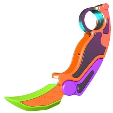 Sharplace Kleines Rettichmesser-Spielzeug, kleines Rettichmesser, Neuheit, Mitbringsel, sensorisches Spielzeug, sensorisches Messer, Fidget für Erwachsene, Orange