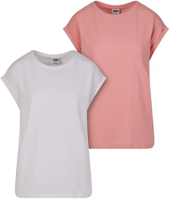 Urban Classics Damen Ladies Extended Shoulder Tee 3-Pack