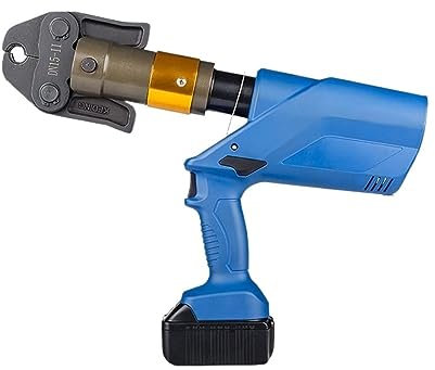 VCHICS Elektrische Druckrohrschelle, Akku, hydraulische Druckrohrzan, hydraulische Klemme, Edelstahl-Rohrschelle, Druckzan Hydraulisches Werkzeug