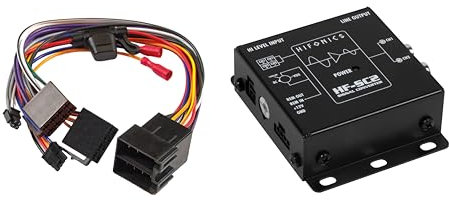 Hifonics HF-SC2-ISO - 2-Kanal High To Low Level Konverter mit automatischer Einschaltfunktion und EPS- plug & play Anschluss dank ISO - Steckverbindung