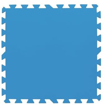 Bestway | Flowclear Pool-Bodenschutzfliesen XL-Pack | 18 Stück á 50 x 50 cm | Blau | ideal um Schutz des Poolbodens und des Rasens