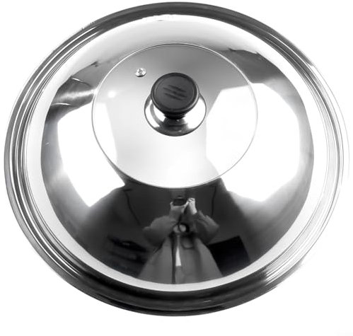 Edelstahl-Deckel für Geschmackstassen, Stativ-Wok-Abdeckung, Bratpfannendeckel, kombinierte Gemüseabdeckung, Pfannendeckel, Kochtopf-Abdeckung, Öltopf-Abdeckung (36 cm)
