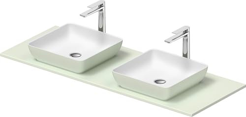 Set de lavabos Duravit Sivida, rectangulaire, 2 lavabos, 400x400mm, incl. console 1350x500mm, 268021, Couleur: Version