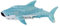 alloneslife Pinces à cheveux, pinces à cheveux pour femmes, pince à cheveux sur le thème de la princesse - Jolie baleine - Pince à cheveux solide pour filles (requin bleu clair)