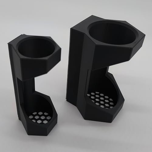 Generisch Schalldämpfer Halter mit Magnet für den Waffenschrank 45 mm/65mm Schwarz (Klein - 45mm)