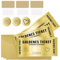 GZDAOXIA 3 Set Rubbelkarten,gutscheine zum selber ausfüllen,goldenes ticket,geschenke für adventskalender,Rubbelkarte zum beschriften,Geburtstagskarte,Reisegutschein,Geschenke für Freundin