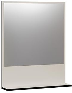 trendteam smart living - PureBliss - Wandspiegel - Kashmir Hellgrau - (BxHxT) 60 x 74 x 14cm - Badezimmerspiegel mit 60cm Ablagefläche