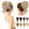 Benehair Dutt Haarteil mit Klammer Natürlich Messy Bun Haarteile für Dünnes Haar Synthetik Haar Scrunchies Haardutt Haarteile für Frauen Mädchen(Mittelblond, 75g)