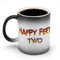 YINGD Mug Happy Feet Two Large Capacity Color Changes Coffee Cups Warming Cafe Mugs Breakfast Magic Cup Anti-Slip Lightweight Heat Resistant Tableware Christmas Birthday Easy t