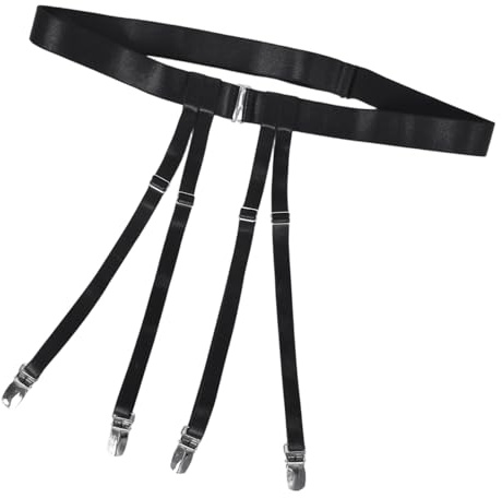 Garter Belt Damen, Strumpfgürtel Mit 4 Halter, Strumpfhalter Für Kompressionsstrümpfe Damen, Strumpfgürtel Elastische Oberschenkel Hohe, Strapshalter Strumpfhalter Garter Belt, Verstellbare