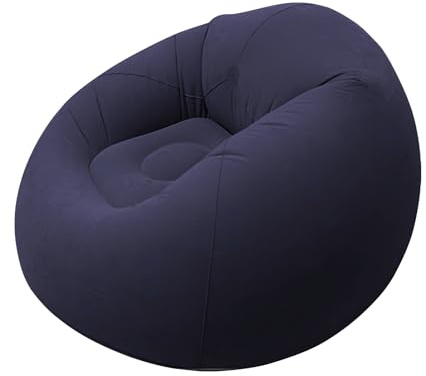 dewdat Aufblasbares Luftsofa Für Camping | Tragbarer Faltbarer Luftkissen Sessel,Bequeme Luftmatratze Für Indoor Terrasse Relaxen Reisen Picknick Garten