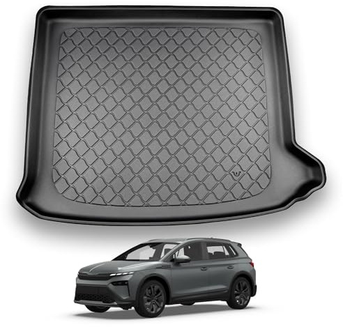 NOMAD Boot Liner Mat for Skoda Elroq 2025+ [Adjustable boot floor] | Premium Anti-Slip TPE Car Boot Protector Tray, Waterproof Raised Edge Trunk Mat, Easy Clean Cargo Floor Liner