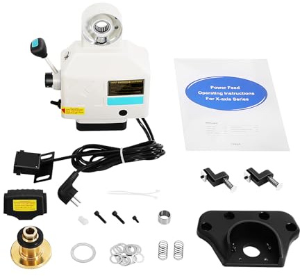 SICHENSH 95 W X-Axis Feed-Fräsen, Vorschub für Fräsmaschine, X-Achse Frästischvorschub Mit Reiner Kupfermotor, Tragbar Fräsmaschine für Fräsmaschine, 190U/min