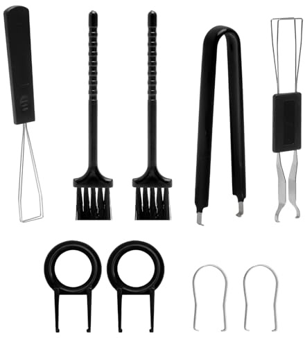 TMZELOA Extracteur de Touches Clavier 9PCS – Kit Nettoyage Clavier avec Keycap Remover, Switch Puller, Pinces et Brosses – Accessoires Claviers Mécanique, Claviers Gaming et PC Portable