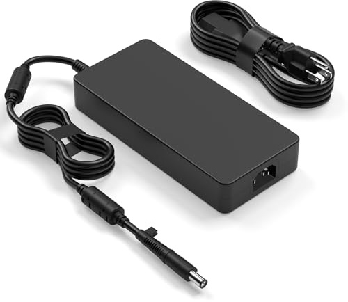 OSISZI 330W 360W Gan Laptop Charger 7.4mm Compatible with Dell Alienware M18 X17 R2 Alienware 18 16 Area-51 AA18250 AA16250 Alienware 16 Aurora AC16250 RTX5060 5070 5090 Gaming AC Adapter
